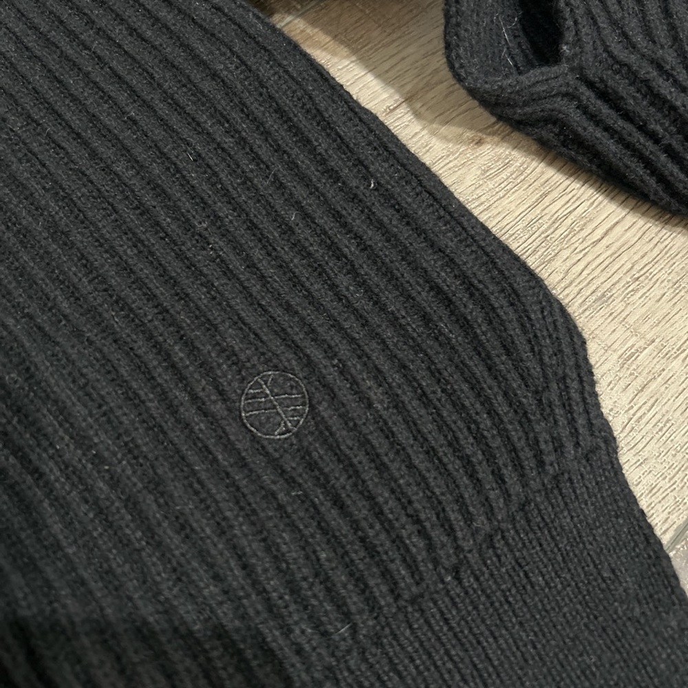 Maria McManus split sleeve fisherman rib cashmere blend cape cardigan - Picture 5 of 8